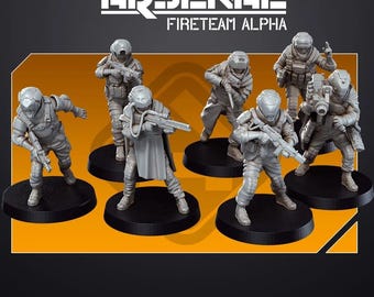 Fireteam Alpha - Set of 7 | Skullforge Studios | Arsenal | Miniature | Wargaming | 28mm | 32mm