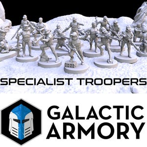 Specialist Troopers - Set of 20 | Galactic Armory | Miniature | Legion | Sci-Fi | 28mm | Hero Scale