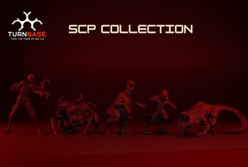 SCP Creature Collection Set of 5 | Turnbase Miniatures | Miniature ...