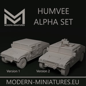 Humvee Alpha Set | Moderne Miniaturen.eu | Miniatur | Kriegsspiele | 28mm | Modern