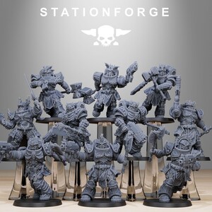 Socratis Dragon Knights - Set of 10 | STATIONFORGE | Miniature | Wargaming | Sci-Fi