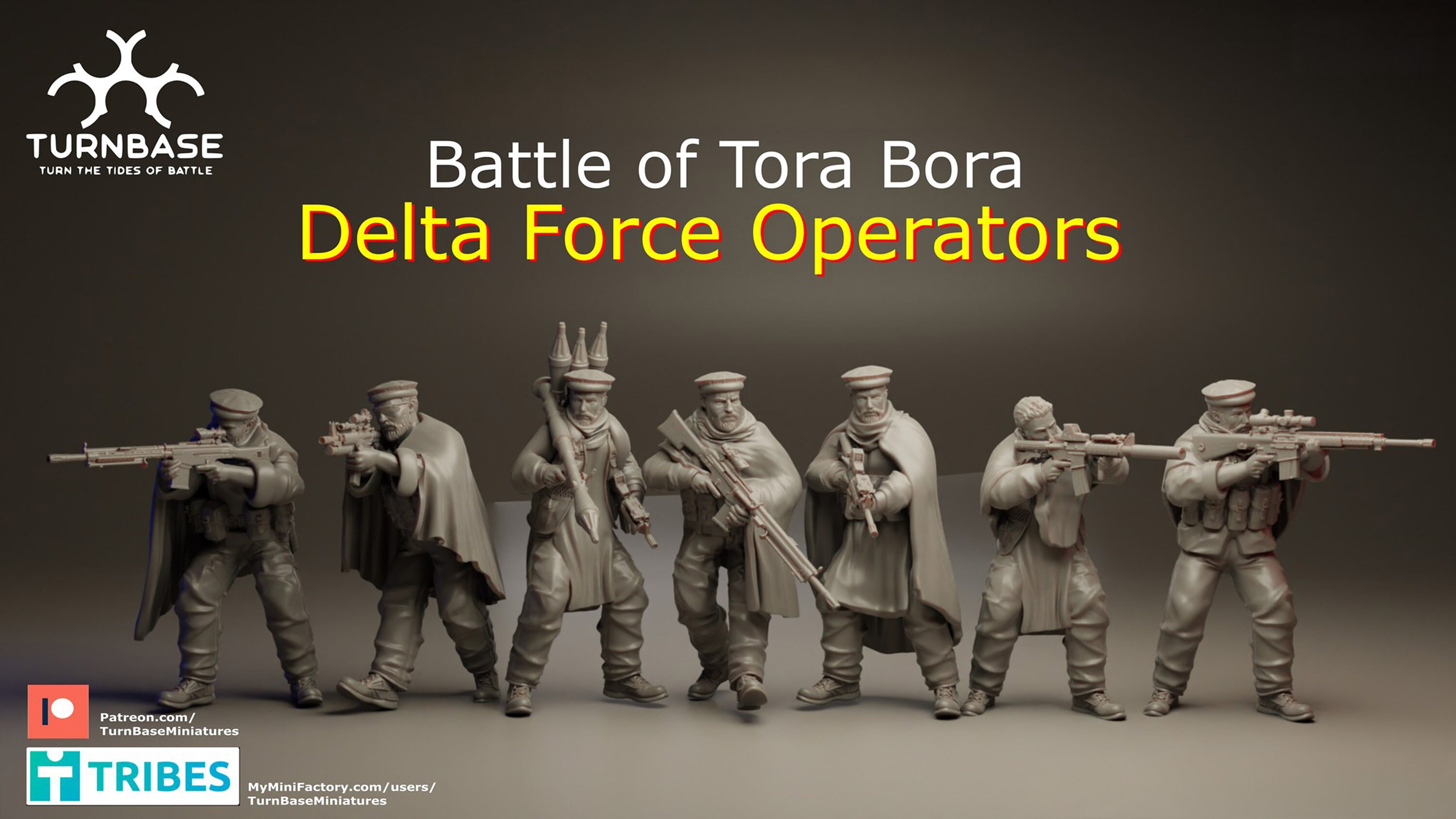 Delta Force Operators - Set of 7 | Turnbase Miniatures | Wargaming |