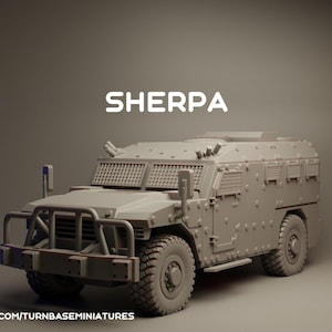 Sherpa French Apc | Turnbase Miniatures | Miniature | Wargaming | 28Mm | Modern | Tabletop