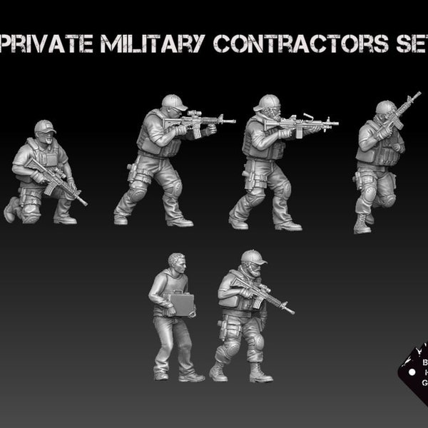 Private Military Contractors (PMC) Set | Black Hills Games | Miniature | Wargaming