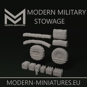Dodatki wojskowe, plecaki, przechowywanie pojazdów, zestaw znaczników Ied | Modern Miniatures.Eu | Miniatura | Wargaming | 28 mm | Modern