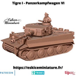 Tiger I | Panzer VI | Eskice Miniature | Miniature | Wargaming | 28Mm | World War 2 | Wwii | Germany