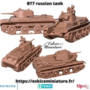 Bt7 Russian Tank | Eskice Miniature | Miniature | Wargaming | 28Mm | World War 2 | Wwii