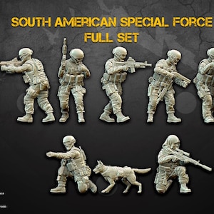Zuid-Amerikaanse Special Force | Black Hills-spellen | Miniatuur | Wargamen | 28 mm