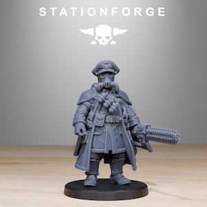 Grimguard Frostwatch Officer | Stationforge | Miniature | Wargaming | Sci-Fi