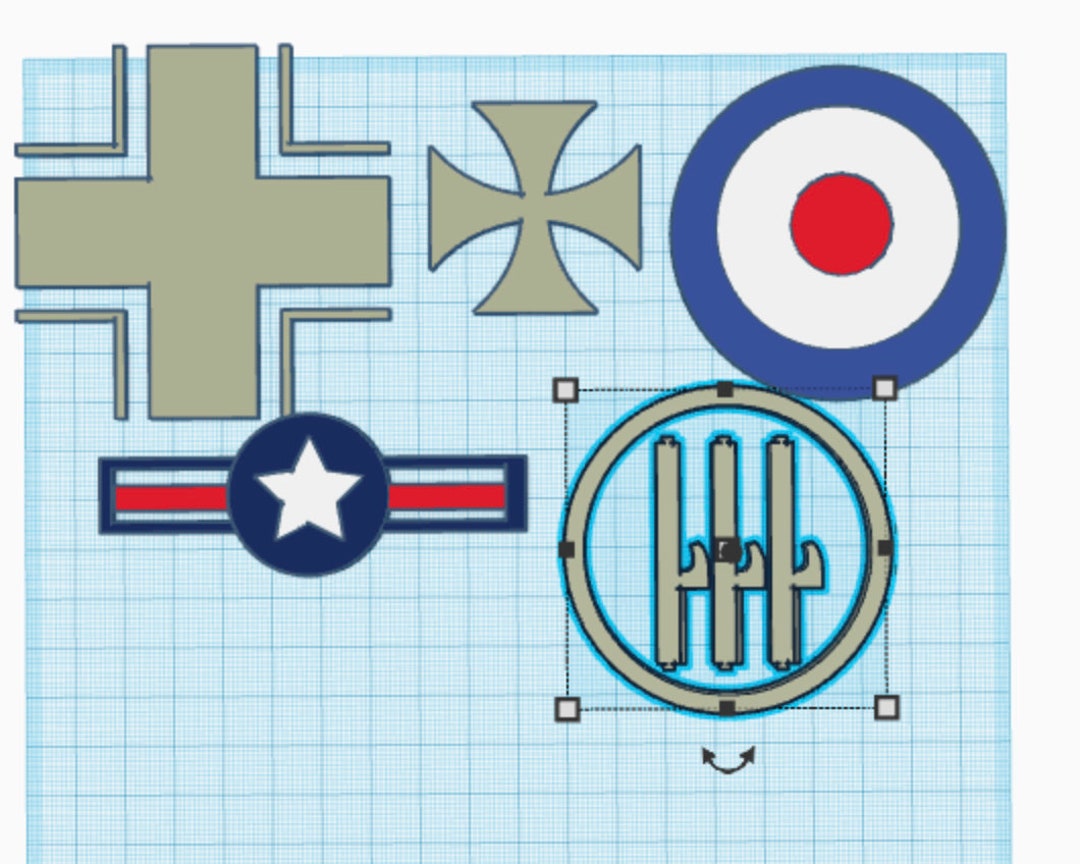 Lot of Ww2 and Ww1 Airplane Insignia 3d Files - Etsy