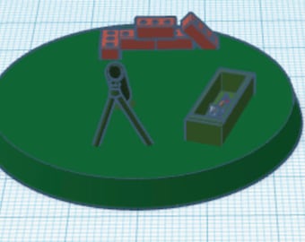 heavy weapons team mortar Printer File-STL File-imperal gaurd-D&D-Warhammer-Tabletop Games-3D Print-Krieg