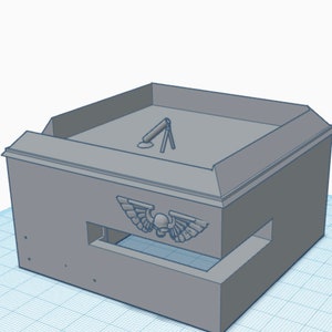 BunkerTerrain Printer File-STL File-imperal gaurd-D&D-Warhammer-Tabletop Games-3D Print-Krieg