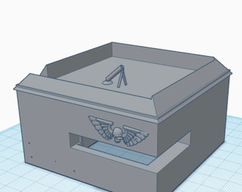 BunkerTerrain Printer File-STL File-imperal gaurd-D&D-Warhammer-Tabletop Games-3D Print-Krieg
