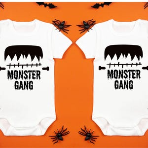 Monster Gang SVG, diseño de sublimación de camiseta de Halloween, archivo de corte, descarga digital instantánea, PNG, para Cricut, Silhouette, para imprimir