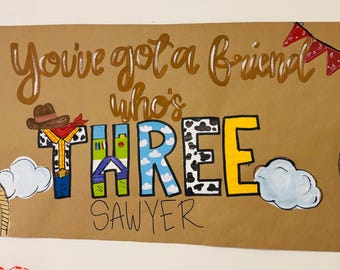 Toy Story Custom hand painted banner