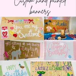 Banner personalizzato dipinto a mano