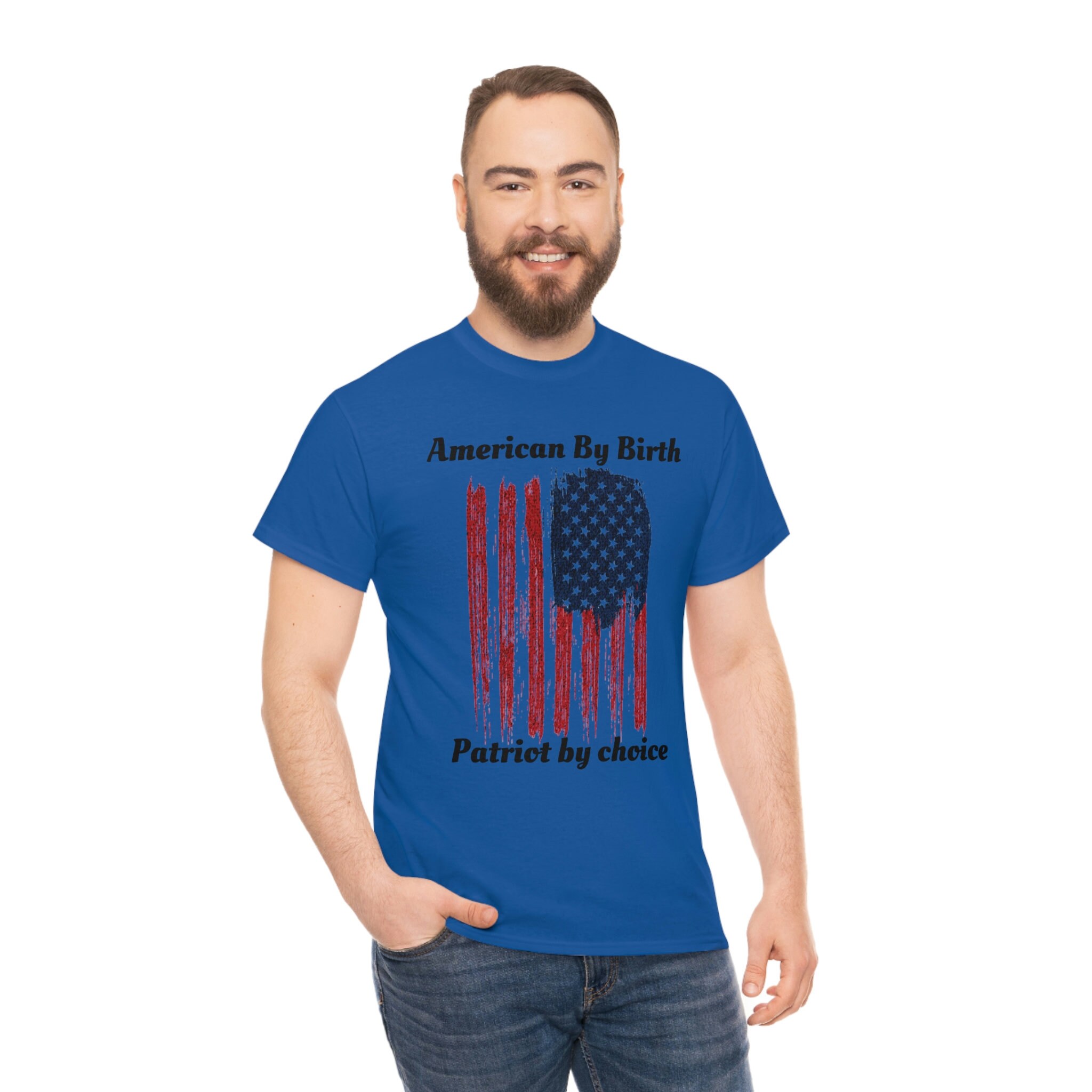 T Shirt, American by Choice, Patriotic - Etsy