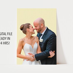 Painting from Photo, Digital Painting, Custom Painting, Custom Wedding Portrait, Wedding Client Gift, Custom Wedding Gift, Newlywed Gift