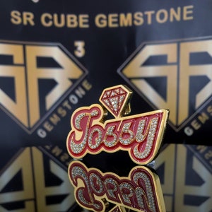 Colgante de hip hop con letras personalizadas, colgante de encanto, colgante de número de hip hop para hombres, colgante de moissanita con letras Jobby, joyería Ice Out Hip Hop