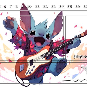 Lorcana speelmat artwork - Rockstar Scratch (met/zonder speelzones)