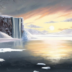 Channel Lake Frigid - Flesh and Blood Custom Playmat Artwork (met/zonder zones)