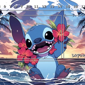 Lorcana Playmat Artwork - Hawaiian Scratch (met/zonder speelzones)
