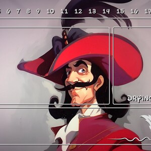 Lorcana Playmat Artwork - Admiral Hookie (com/sem Playzones)