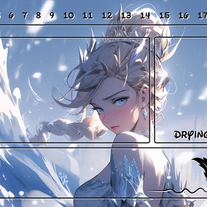 Lorcana Playmat Artwork - Frigid Ice Queen (met/zonder speelzones)