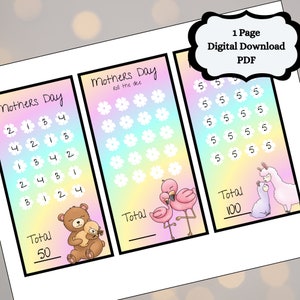 Mothers Day Savings Challenge, A6 Savings Challenge, Savings Challenge Printable, A6 Cute Savings, Fits A6, PDF