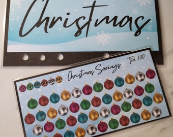 Christmas Savings Challenge, A6 Savings Challenge, Savings Challenge Printable, A6 Cute Savings, Fits A6, PDF