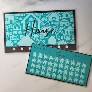 House Savings Challenge, A6 Savings Challenge, Savings Challenge Printable, A6 Cute Savings, Fits A6, PDF