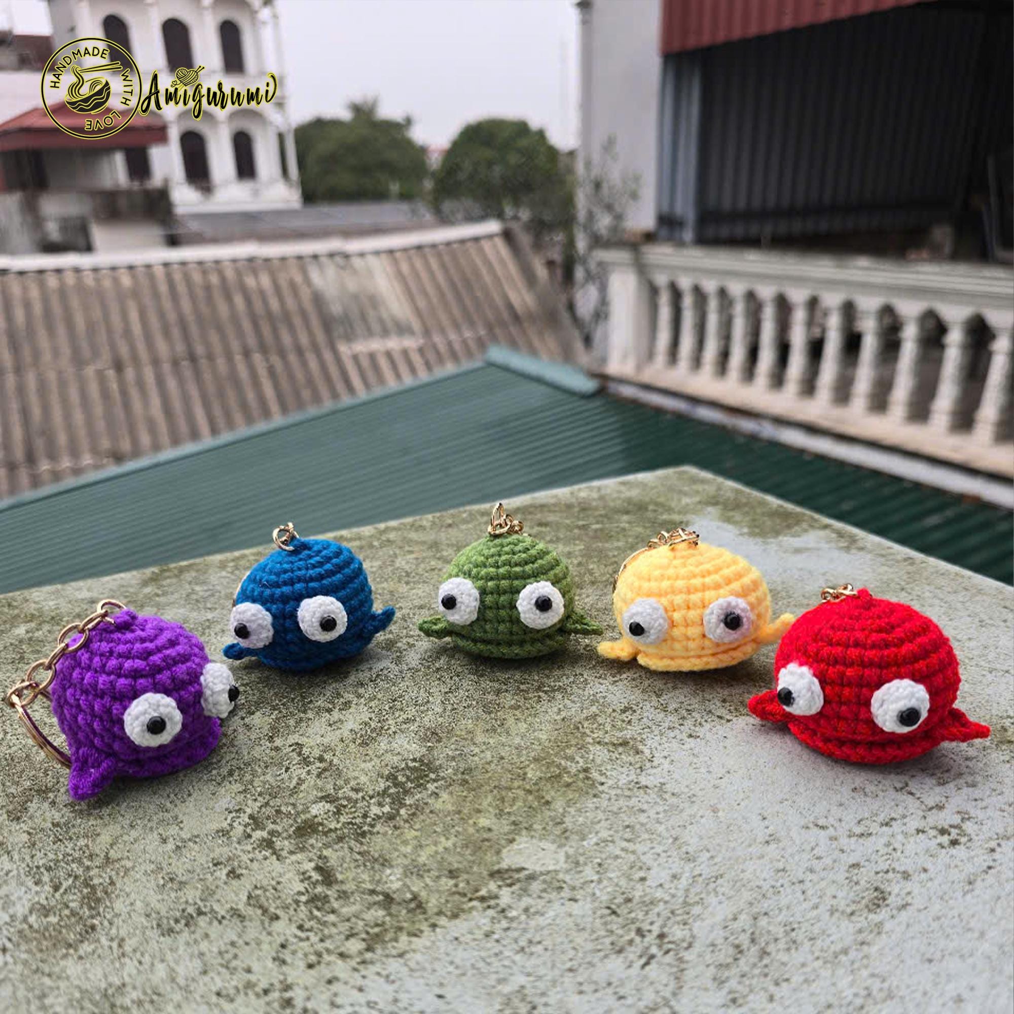 Fanmade R.E.P.O. Semibot Keychain Crochet – Horror Game Accessory