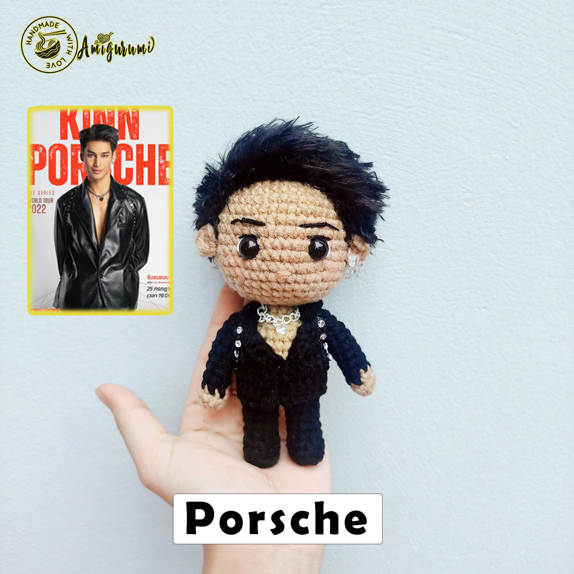 Fanmade Kinnporsche Plushies Doll Amigurumi, Kinnporsche Plush