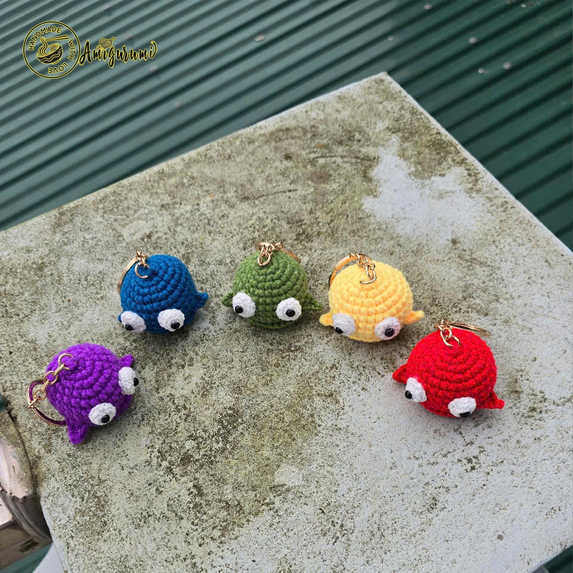 Fanmade R.E.P.O. Semibot Keychain Crochet – Horror Game Accessory