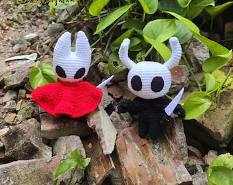 Fanmade Hollow Knight: Silksong Crochet Doll Amigurumi, Hollow Knight Plush, Hollow Knight Plushies, Hollow Knight Crochet Doll