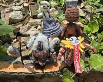 Fanmade Clair Obscur Expedition 33 Characters Crochet Doll Amigurumi, Esquie Plush, Expedition 33 Plushies, Expedition 33 Crochet Doll
