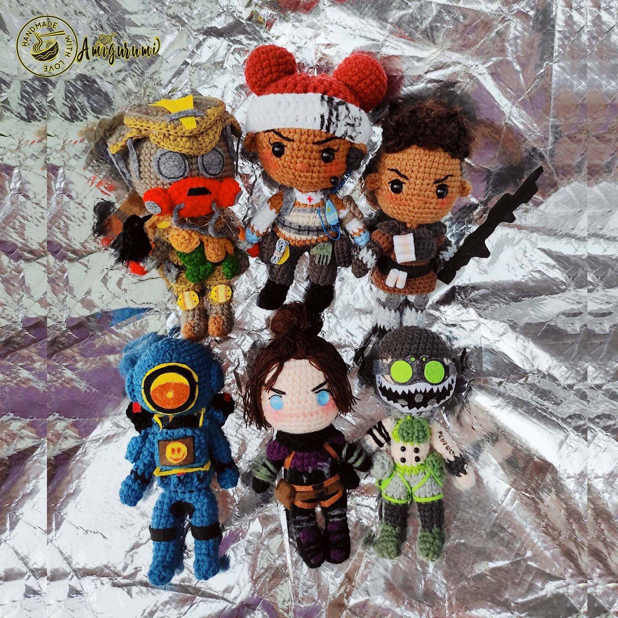 Fanmade Apex Legends Characters Crochet Doll Amigurumi, Apex