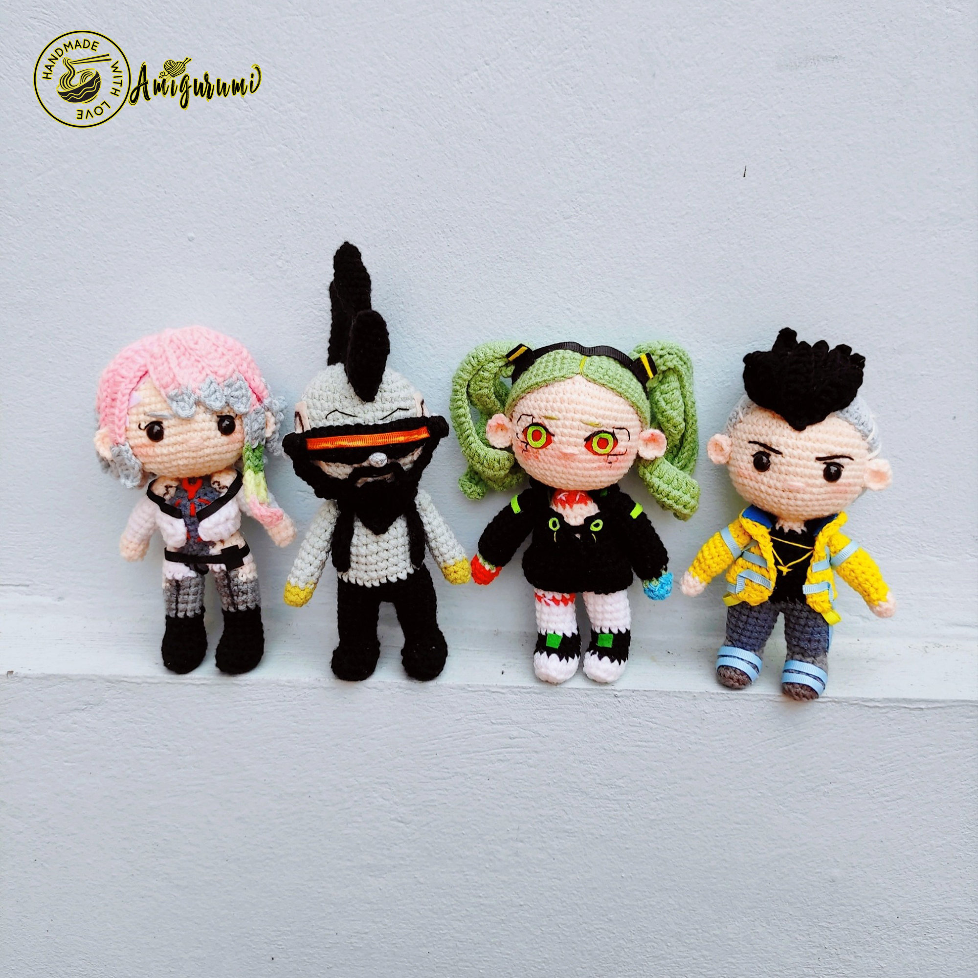 Fanmade Rebecca - Cyberpunk Edgerunners Crochet Doll Amigurumi, Cyberpunk  Plush, Cyberpunk Edgerunners Plushies, Cyberpunk Crochet Doll