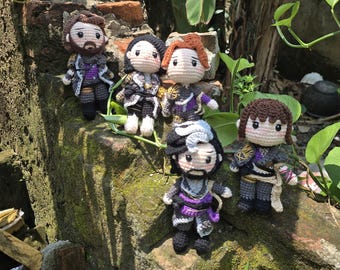 Fanmade Clair Obscur Expedition 33 Characters Crochet Doll Amigurumi, Esquie Plush, Expedition 33 Plushies, Expedition 33 Crochet Doll