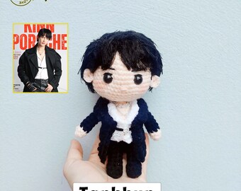 Fanmade Kinnporsche Plushies Doll Amigurumi, Kinnporsche Plush