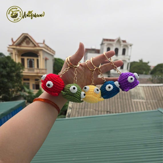 Fanmade R.E.P.O. Semibot Keychain Crochet – Horror Game Accessory