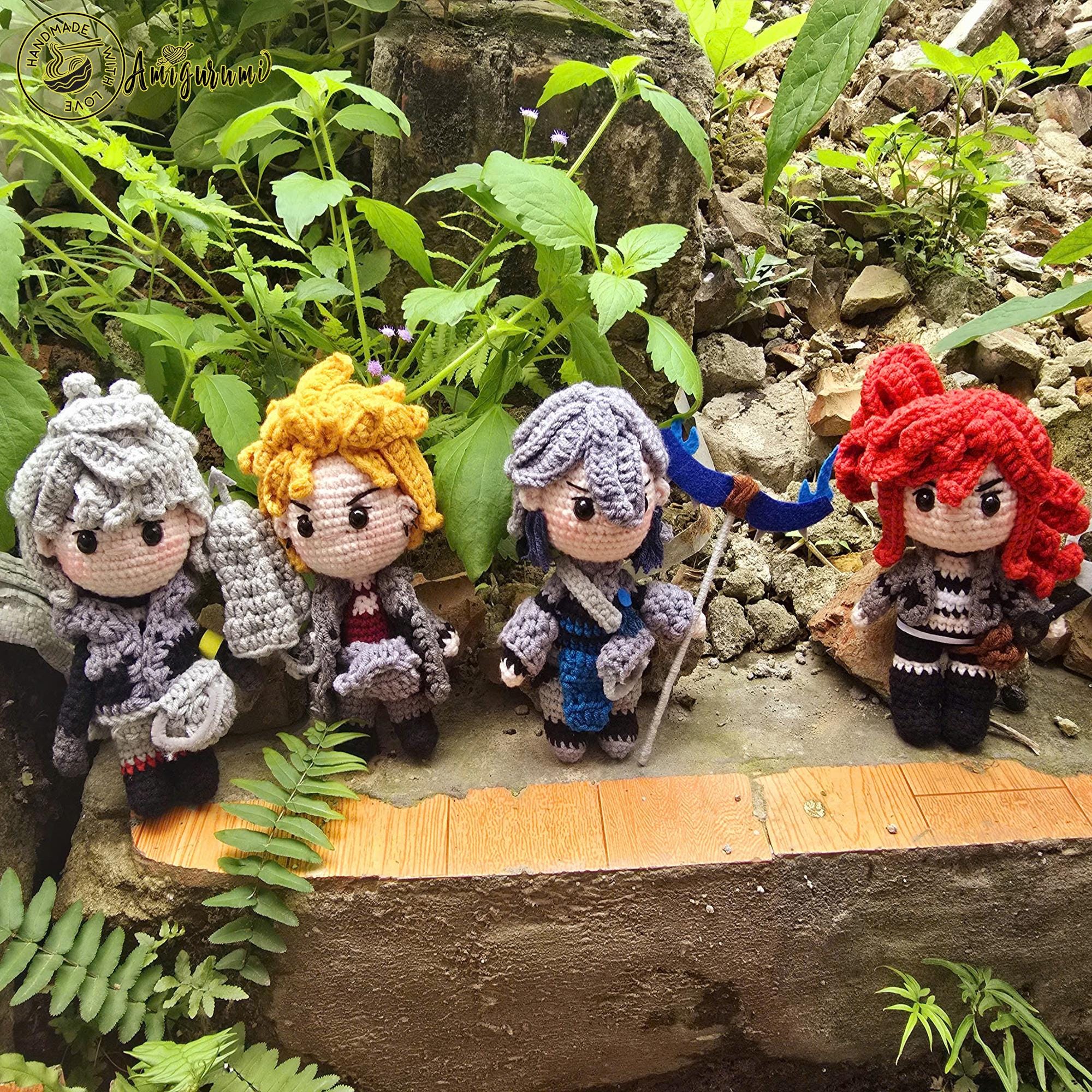 ファンメイド ガチアクタキャラクター かぎ針編み人形 アミグルミ