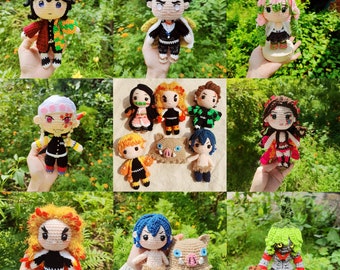 ファンメイドのカスタムアニメマンガかぎ針編み人形あみぐるみ、アニメ