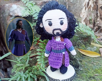 Fanmade Baldur's Gate 3 Gale Crochet Amigurumi, peluche Gale BG3, figura Gale BG3, peluche Gale BG3, bambola all'uncinetto Gale BG3