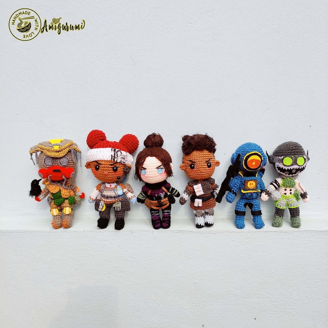 Fanmade Apex Legends Characters Crochet Doll Amigurumi, Apex