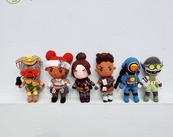 Fanmade Apex Legends Characters Crochet Doll Amigurumi, Apex