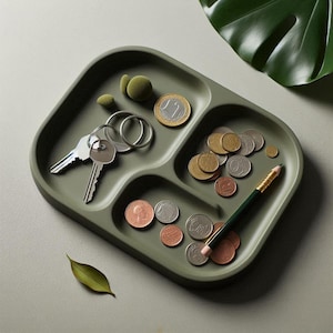 Modern Divided Catch-All Tray