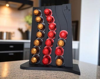 Modern Wave Nespresso Capsule Holder – Sleek Coffee Pod Organizer (Holds 21 Capsules)