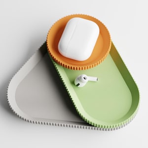 Modern Desk Organizer Tray Set: Stackable 3-Piece Minimalist Design