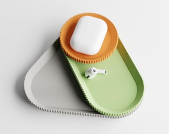 Modern Desk Organizer Tray Set: Stackable 3-Piece Minimalist Design